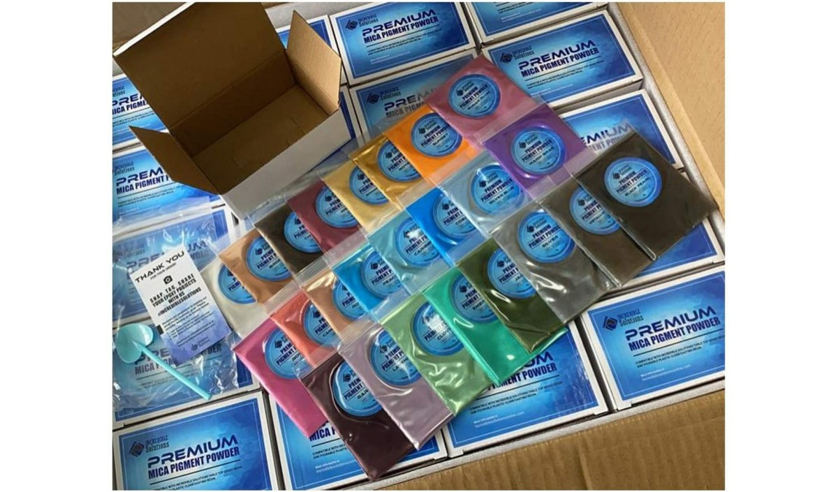 Premium MICA Pigment Powder epoxy resin color variety pack TAP Plastics